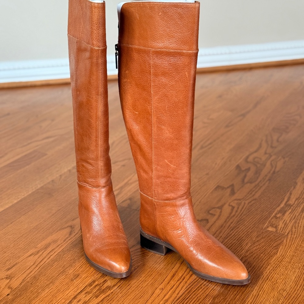Franco Sarto Tan Over the Knee Boots